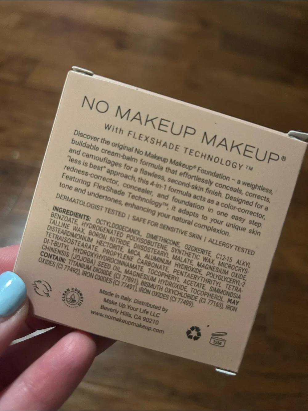 The Original No Makeup Makeup FAIR Cream Foundation & Brush New In Box